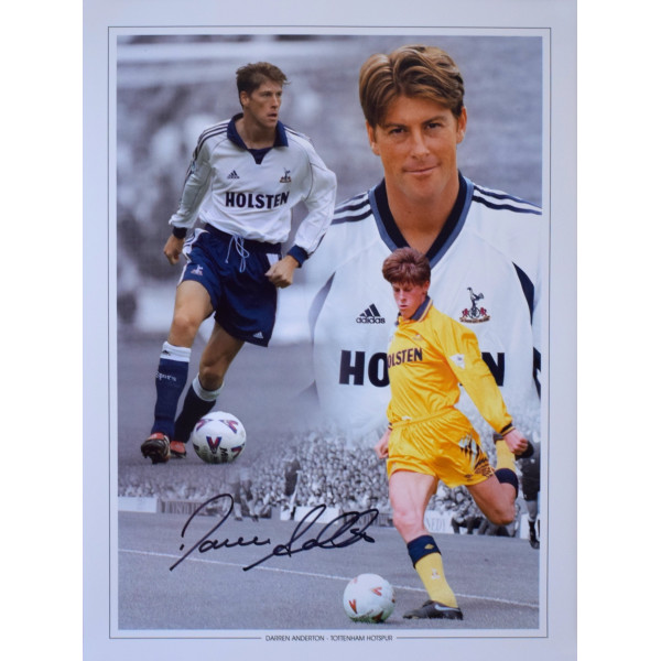 Darren Anderton SIGNED 16x12 Photo Autograph Tottenham Hotspur Football COA Perfect Gift Memorabilia	