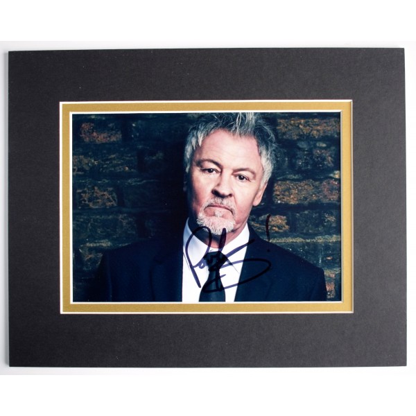 Paul Young Signed Autograph 10x8 photo display Music Lay My Hat AFTAL COA Perfect Gift Memorabilia
