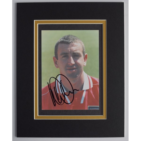 Nigel Winterburn Signed Autograph 10x8 photo display Football Arsenal AFTAL COA Perfect Gift Memorabilia		