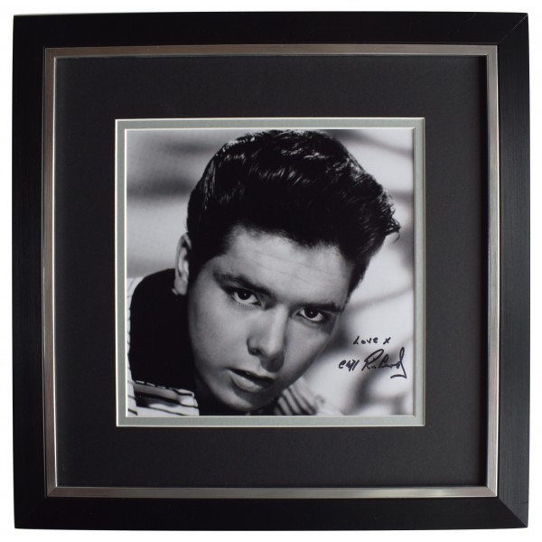 Cliff Richard Signed Framed LARGE Square Photo Autograph Music Shadows AFTAL COA Perfect Gift Memorabilia	