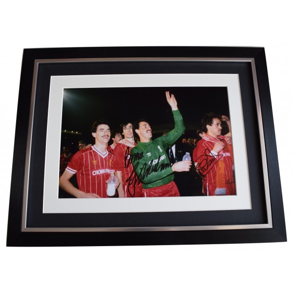 Grobbelaar Phil Neal Signed Autograph 16x12 framed photo display Liverpool COA Perfect Gift Memorabilia