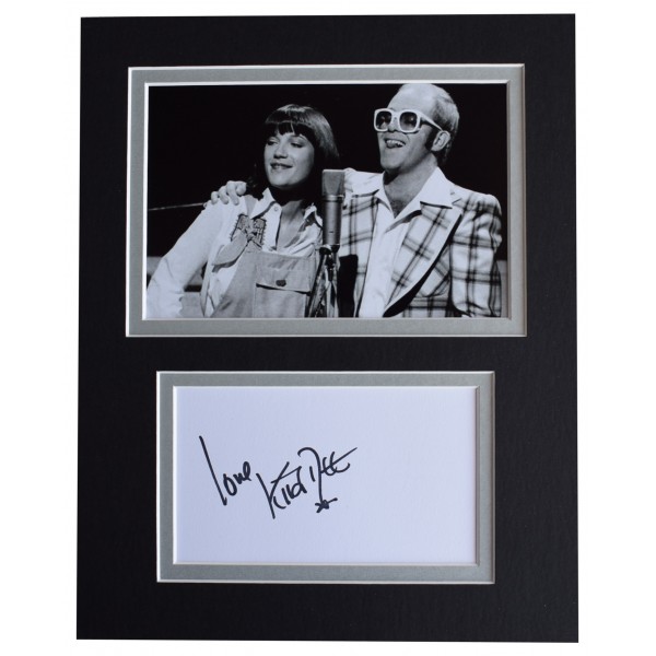 Kiki Dee Signed Autograph 10x8 photo mount display Music Elton John AFTAL COA Perfect Gift Memorabilia