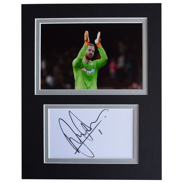 Ben Alnwick Signed Autograph 10x8 photo display Bolton Wanderers AFTAL COA Perfect Gift Memorabilia			
