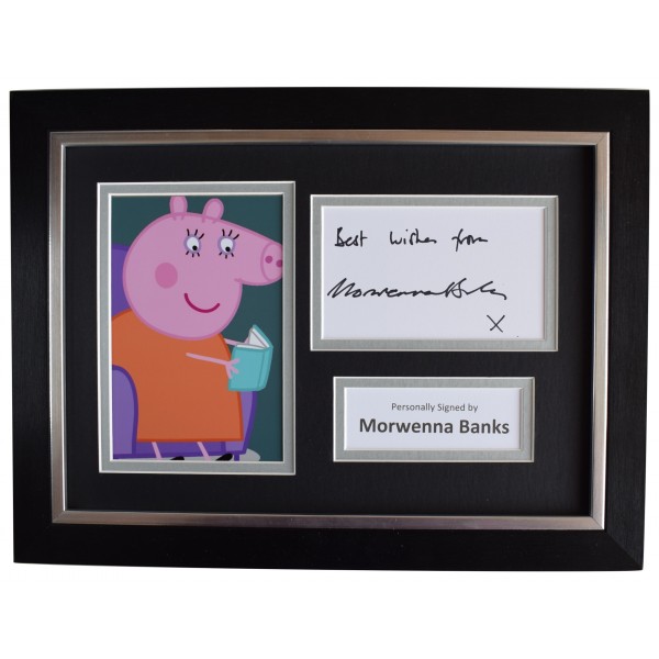 Morwenna Banks Signed A4 Framed Autograph Photo Display Mummy Peppa Pig TV COA Perfect Gift Memorabilia