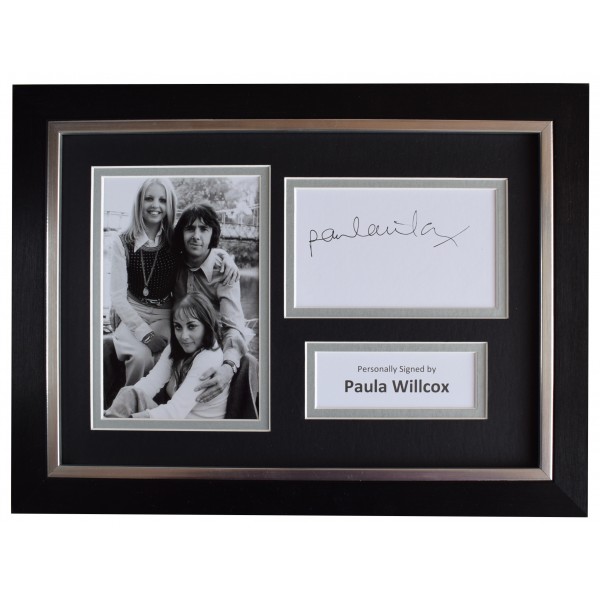 Paula Willcox Signed A4 Framed Autograph Photo Display Man About House AFTAL COA Perfect Gift Memorabilia