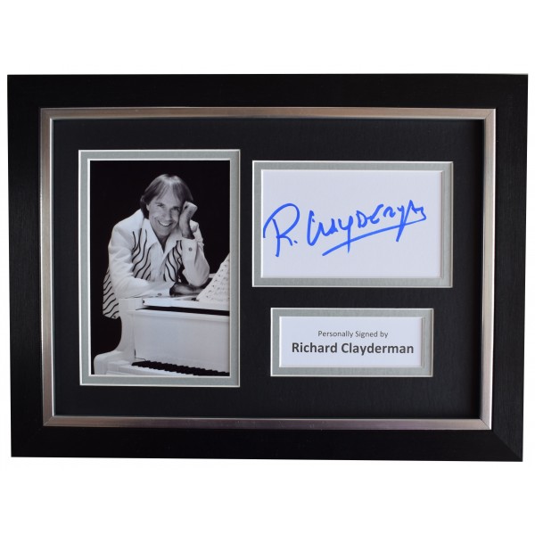 Richard Clayderman Signed A4 Framed Autograph Photo Display Music Piano COA Perfect Gift Memorabilia
