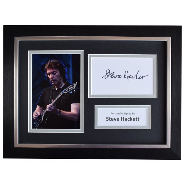 Steve Hackett Signed A4 Framed Autograph Photo Display Genesis Music AFTAL COA Perfect Gift Memorabilia		