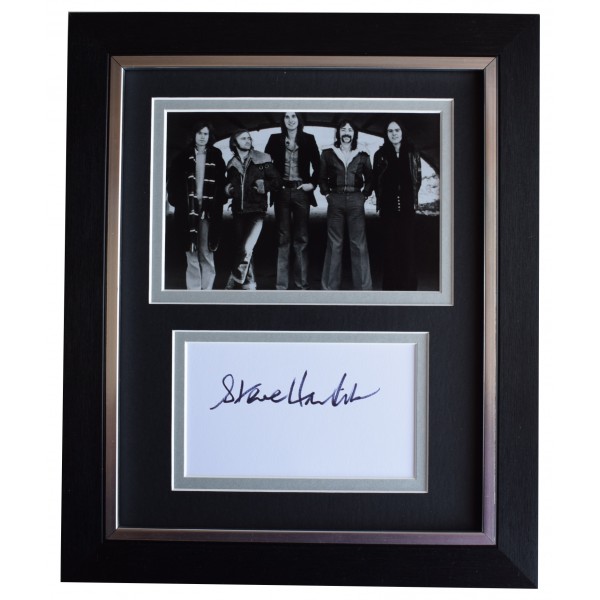 Steve Hackett Signed 10x8 Framed Autograph Photo Display Music Genesis AFTAL COA Perfect Gift Memorabilia