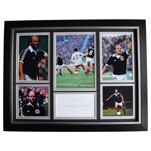 Archie Gemmill Signed Autograph 16x12 framed photo display Scotland Football COA Perfect Gift Memorabilia		