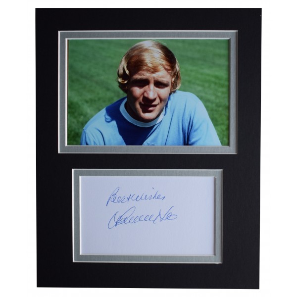 Francis Lee Signed Autograph 10x8 photo display Manchester City AFTAL  Perfect Gift Memorabilia