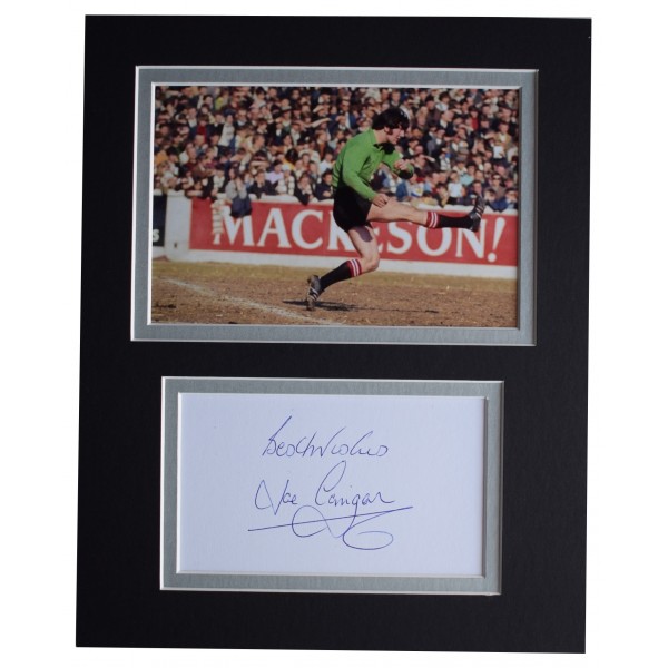 Joe Corrigan Signed Autograph 10x8 photo display Manchester City AFTAL COA Perfect Gift Memorabilia			