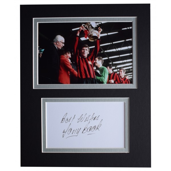 Tony Book Signed Autograph 10x8 photo display Manchester City AFTAL COA Perfect Gift Memorabilia