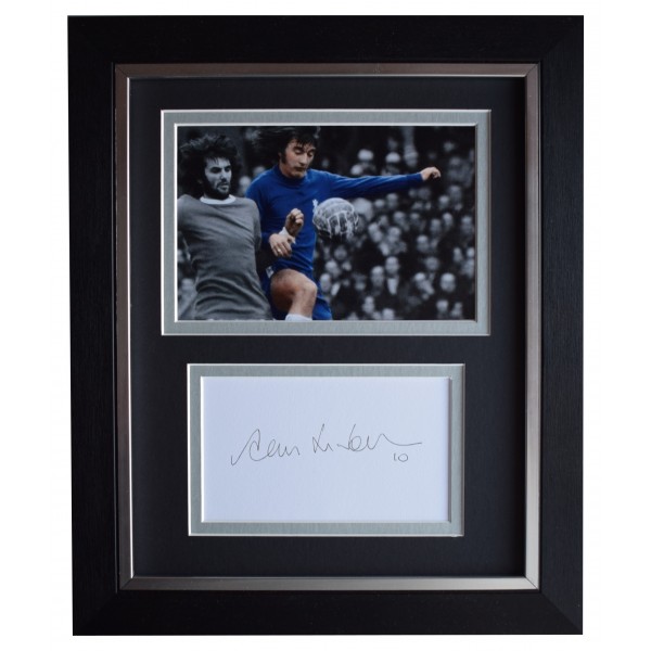 Alan Hudson Signed 10x8 Framed Autograph Photo Display Chelsea AFTAL COA Perfect Gift Memorabilia	