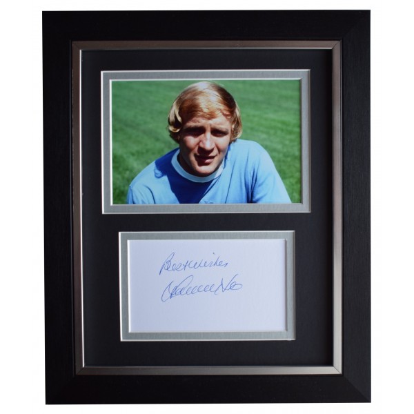 Francis Lee Signed 10x8 Framed Autograph Photo Display Manchester City AFTAL COA Perfect Gift Memorabilia