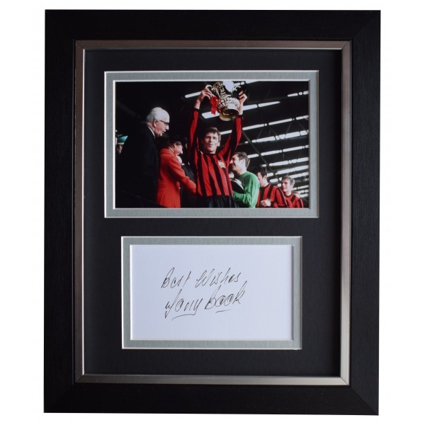 Tony Book Signed 10x8 Framed Autograph Photo Display Manchester City COA Perfect Gift Memorabilia	
