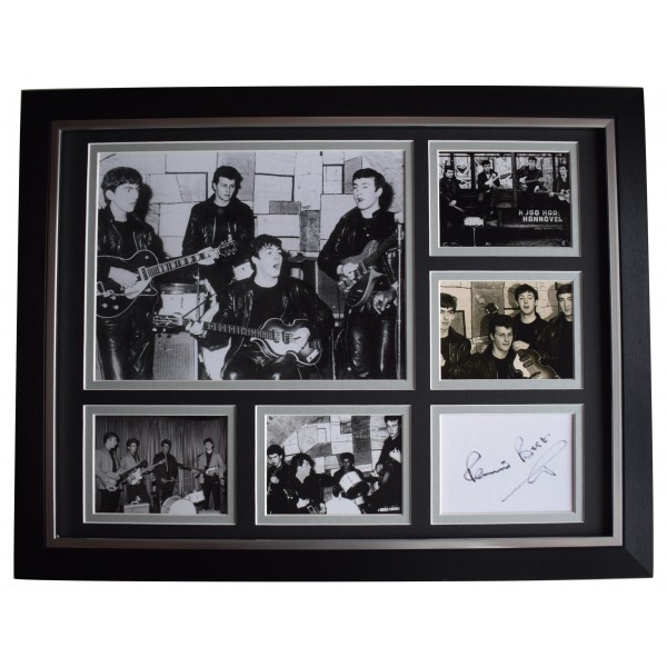 Pete Best Signed Autograph 16x12 framed photo display Beatles Music COA Perfect Gift Memorabilia	