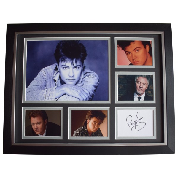 Paul Young Signed Autograph 16x12 framed photo display Music AFTAL COA Perfect Gift Memorabilia