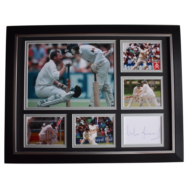 Mike Atherton Signed Autograph 16x12 framed photo display Cricket Sport COA Perfect Gift Memorabilia	