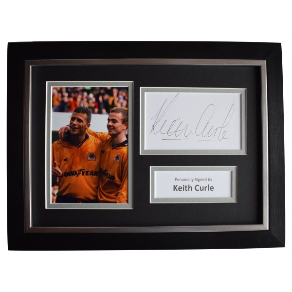 Keith Curle Signed A4 Framed Autograph Photo Display Wolves Football COA  Perfect Gift Memorabilia		