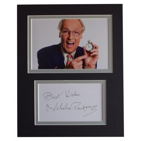 Nicholas Parsons Signed Autograph 10x8 photo display TV Radio Just A Minute COA Perfect Gift Memorabilia