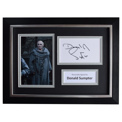 Donald Sumpter Signed A4 Framed Autograph Photo Display Game of Thrones TV COA Perfect Gift Memorabilia