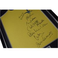Arsenal FA Cup 1971 Signed x9 Framed Football Shirt Autograph AFTAL George COA Perfect Gift Memorabilia