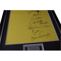 Arsenal FA Cup 1971 Signed x9 Framed Football Shirt Autograph AFTAL George COA Perfect Gift Memorabilia
