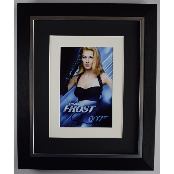 Rosamund Pike Signed 10x8 Framed Autograph Photo Display James Bond Film COA Perfect Gift Memorabilia