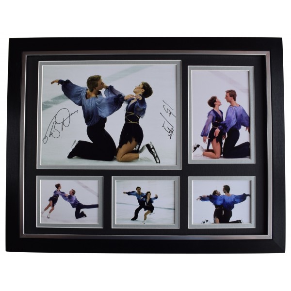 Torvill & Dean Signed Autograph 16x12 framed photo display Ice Skating AFTAL COA Perfect Gift Memorabilia	