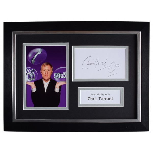 Chris Tarrant Signed A4 Framed Autograph Photo Display TV Presenter AFTAL COA Perfect Gift Memorabilia	