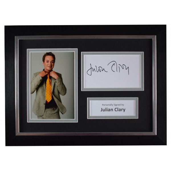 Julian Clary Signed A4 Framed Autograph Photo Display Comedy TV AFTAL COA Perfect Gift Memorabilia			