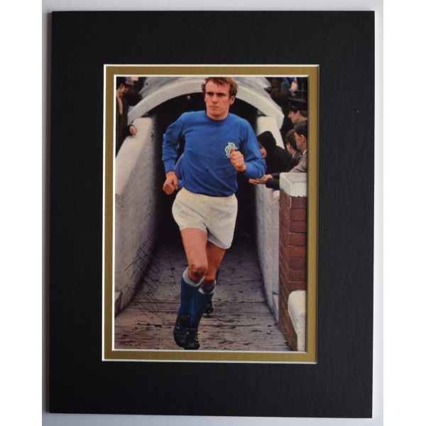 Colin Stein Signed Autograph 10x8 photo display Rangers Football AFTAL COA Perfect Gift Memorabilia	