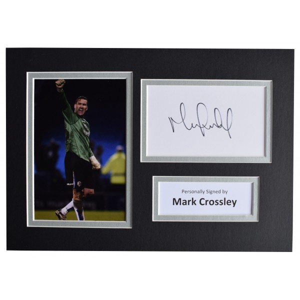 Mark Crossley Signed Autograph A4 photo display Sheffield Wednesday AFTAL COA Perfect Gift Memorabilia		
