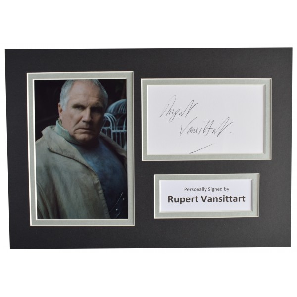 Rupert Vansittart Signed Autograph A4 photo display Game of Thrones TV AFTAL COA Perfect Gift Memorabilia