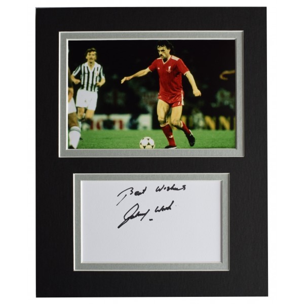 John Wark Signed Autograph 10x8 photo display Liverpool Football LFC AFTAL COA  Perfect Gift Memorabilia