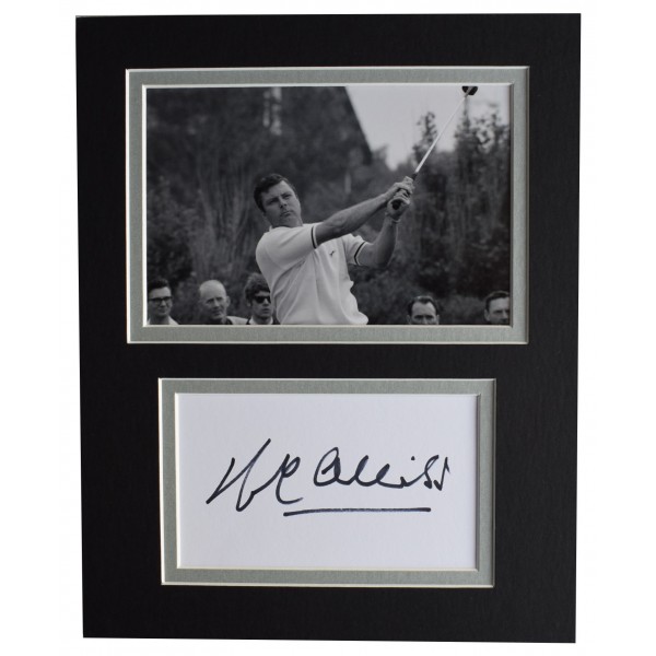 Peter Alliss Signed Autograph 10x8 photo display Golf Open Sport AFTAL COA Perfect Gift Memorabilia