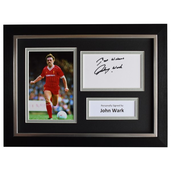 John Wark Signed A4 Framed Autograph Photo Display Liverpool Football AFTAL COA Perfect Gift Memorabilia