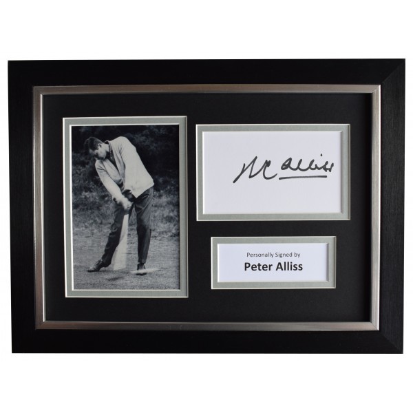 Peter Alliss Signed A4 Framed Autograph Photo Display Golf Sport AFTAL COA Perfect Gift Memorabilia