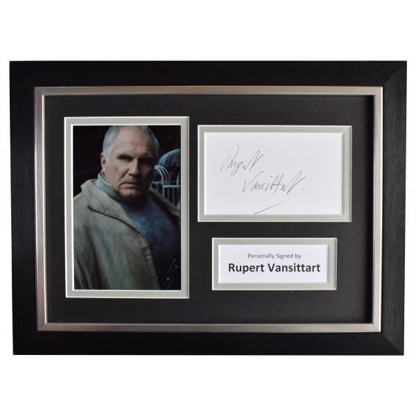 Rupert Vansittart Signed A4 Framed Autograph Photo Display Game of Thrones COA Perfect Gift Memorabilia