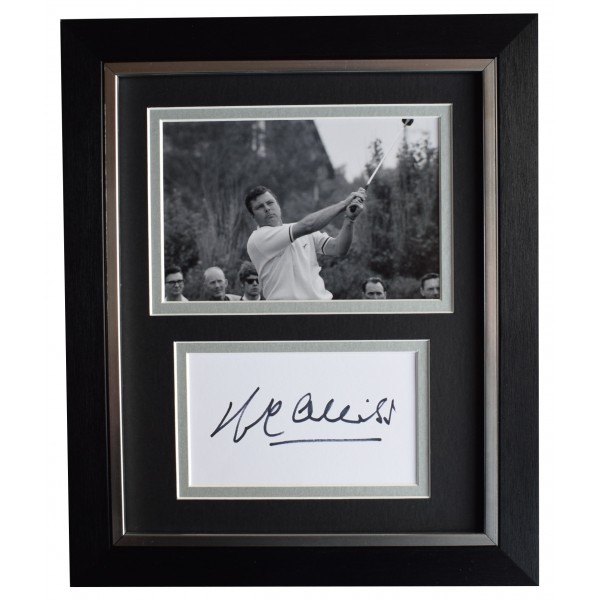 Peter Alliss Signed 10x8 Framed Autograph Photo Display Golf Sport AFTAL COA  Perfect Gift Memorabilia
