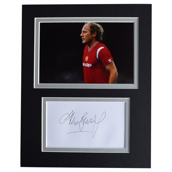 Alan Brazil Signed Autograph 10x8 photo display Manchester United AFTAL COA   Perfect Gift Memorabilia
