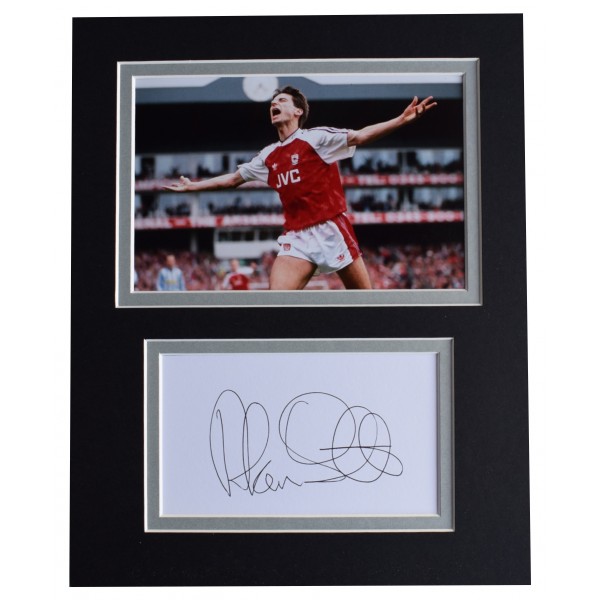 Alan Smith Signed Autograph 10x8 photo mount display Arsenal Football AFTAL COA  Perfect Gift Memorabilia	