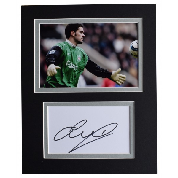 Scott Carson Signed Autograph 10x8 photo display Liverpool Football AFTAL COA Perfect Gift Memorabilia		