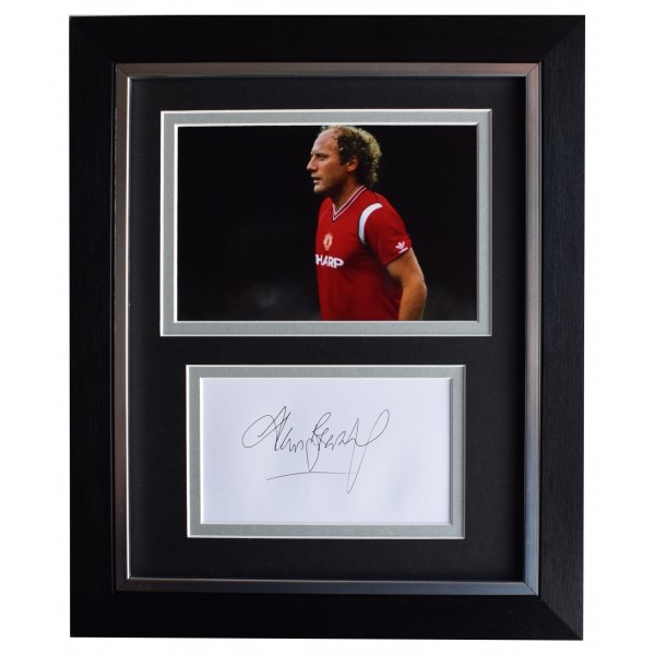 Alan Brazil Signed 10x8 Framed Autograph Photo Display Manchester United COA Perfect Gift Memorabilia