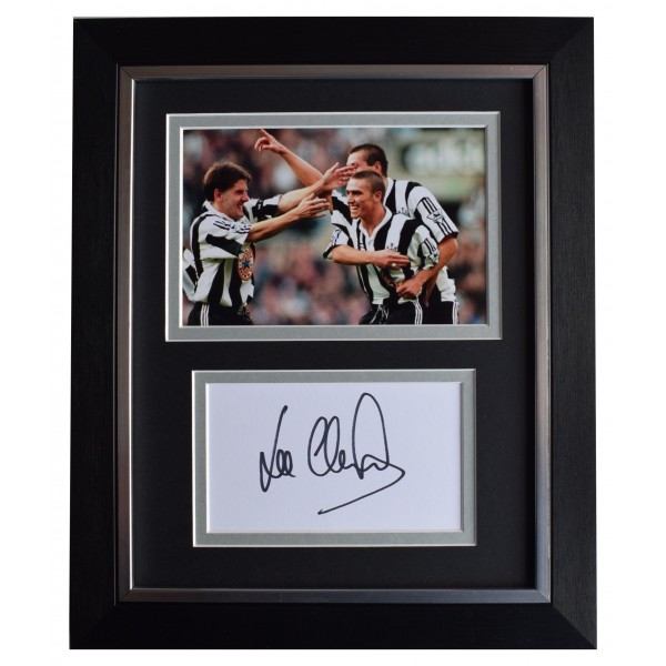 Lee Clark Signed 10x8 Framed Autograph Photo Display Newcastle United AFTAL COA Perfect Gift Memorabilia