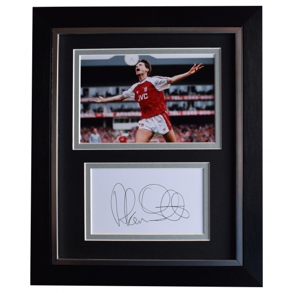 Alan Smith Signed 10x8 Framed Autograph Photo Display Arsenal Football AFTAL COA Perfect Gift Memorabilia		