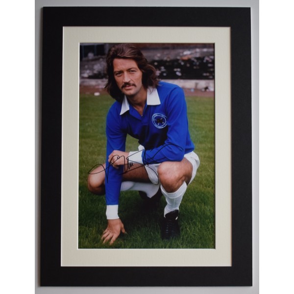 Frank Worthington Signed autograph 16x12 photo display Leicester City AFTAL COA AFTAL Perfect Gift Memorabilia	