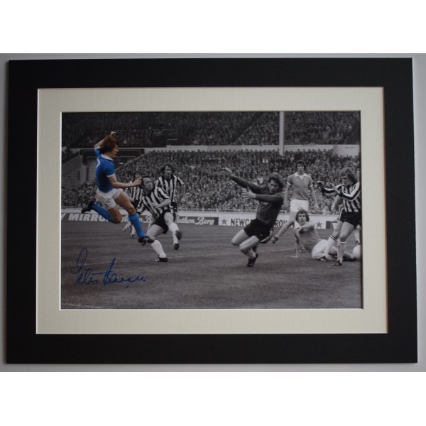 Peter Barnes Signed autograph 16x12 photo display Manchester City AFTAL COA Perfect Gift Memorabilia	