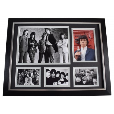 Bill Wyman Signed Autograph framed 16x12 photo display Rolling Stones Music COA AFTAL Perfect Gift Memorabilia		