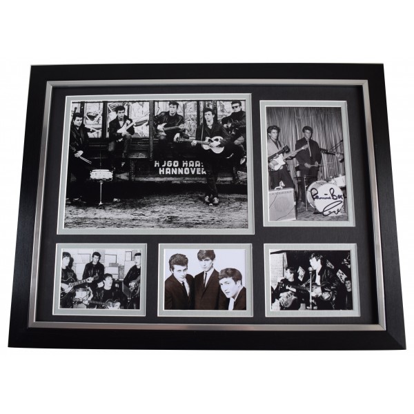 Pete Best Signed Autograph framed 16x12 photo display Beatles Music AFTAL COAAFTAL Perfect Gift Memorabilia		
